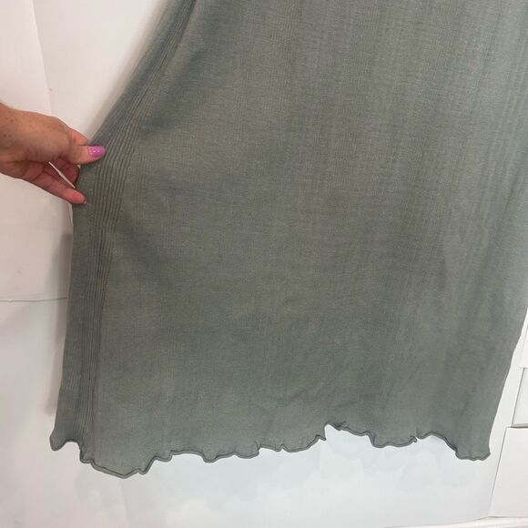 Anthropologie Daily Practice Ribbed Sweater Midi Dress 2X Sleeveless Knit Maxi - Picture 8 of 16